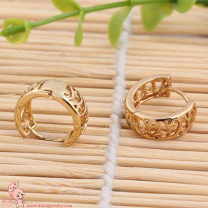 Exquisite and trendy female ear buckle on AliExpress 18K genuine gold electroplating
